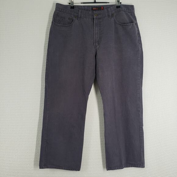Vintage Perry Ellis America Jeans Men 38x30 (Actual 35x27) Gray Relaxed Straight - Picture 1 of 16